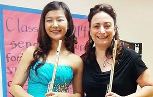 Janelle with student Josie Hung