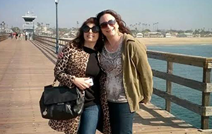 Janelle with Nicole Esposito.