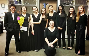 Janelle with her students